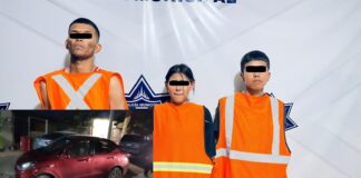 Arrestan a seis personas por robo de vehículo con violencia a conductores de plataforma digital