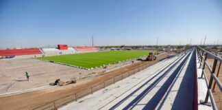 Avanza con éxito construcción de estadio 8 de diciembre