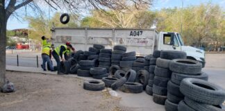 Retira Limpia 755 llantas de la calle Rincón de la Extremadura