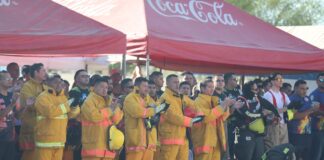 Se celebra el Bombero Challenge en el Parque Extremo