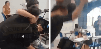 Video: ¡Como luchador! azota a su compañero de Prepa y lo deja ‘nokeado’