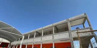 Al 80% avance de construcción de aulas en el Centro Juvenil Díaz Ordaz