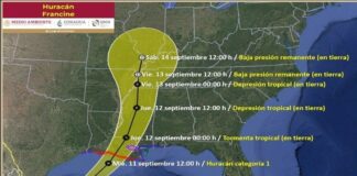 ‘Francine’ ya es huracán categoría 1, avanza a Luisiana
