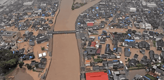 Inundaciones en Japón dejan un muerto, siete desaparecidos y miles de afectados