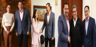 DESENTUERTOS: MONREAL, MONTIEL Y VEGA RECIBEN AL ALCALDE CRUZ EN CDMX