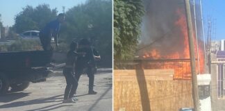 Agentes municipales salvan la vida a hombre atrapado en las llamas