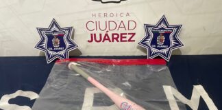 Quinceañero destroza cámara con bat rosa