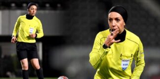 Mujer que iba a arbitrar un partido masculino de futbol en Irán huye por amenazas