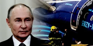 Putin admite que caída de avión en el Mar Caspio fue por su sistema antiaéreo