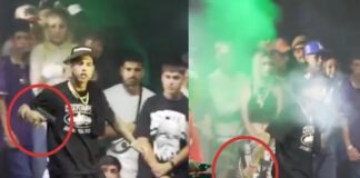 Ecko, rapero argentino, sacó un arma en el medio de una batalla de rap