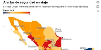Pide Estados Unidos no viajar a algunas entidades de México por inseguridad