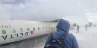 Video: Vuelca avión de Delta Airlines durante aterrizaje en Canadá