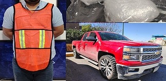 Cargaba con 7 kilos de cristal, valuados en más de tres millones de pesos