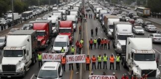 Por asaltos a transportistas, bloquean hoy carreteras del país