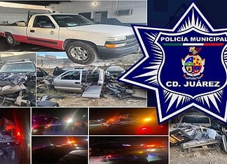 Policías Municipales aseguran vehículos con reporte de robo en presunto “deshuesadero” clandestino