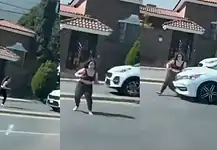 Mujer se arroja a cruce de autos en NL; está grave