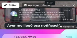 Advierte SSPM sobre enlaces fraudulentos por supuestas multas de tránsito