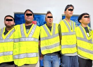 Tirotean casa con pistola calibre 9 mm y los arrestan