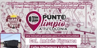 Instalan Puntos Limpios a tu Colonia en zonas donde llevan programa Juárez Amanece Limpio