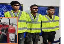 Se meten a maquila a robar; cargan hasta con extinguidor