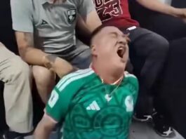 Fanático mexicano a quien la derrota lo descontroló causa controversia global