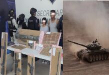 Paseaban con lanzacohetes para destrozar tanques de guerra